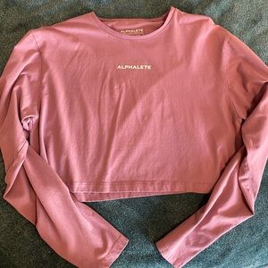 Alphalete Long Sleeve Crop Athletic Wear